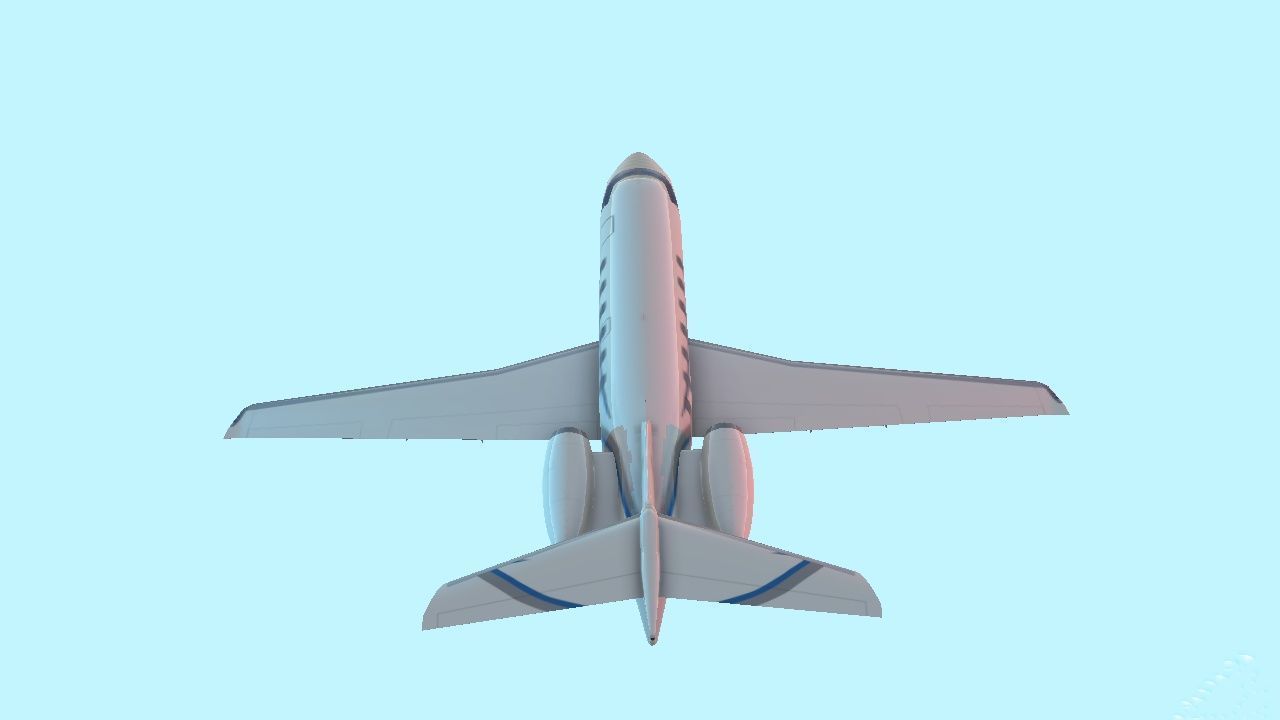 Air plane Free low-poly 3D model_3