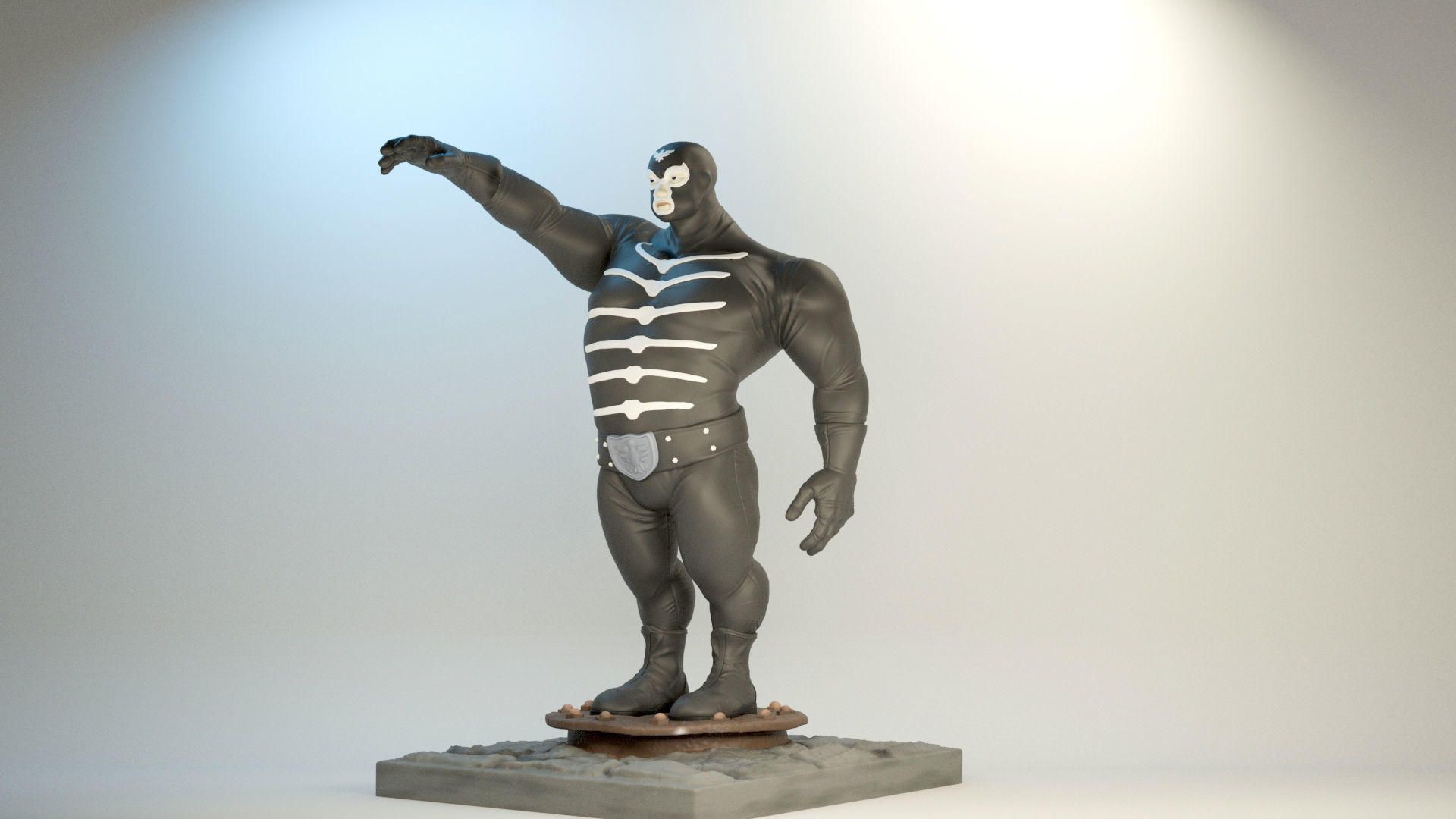 Shocker Combatman SET 4 Action 1 Chibi style 3D Model Collection_6