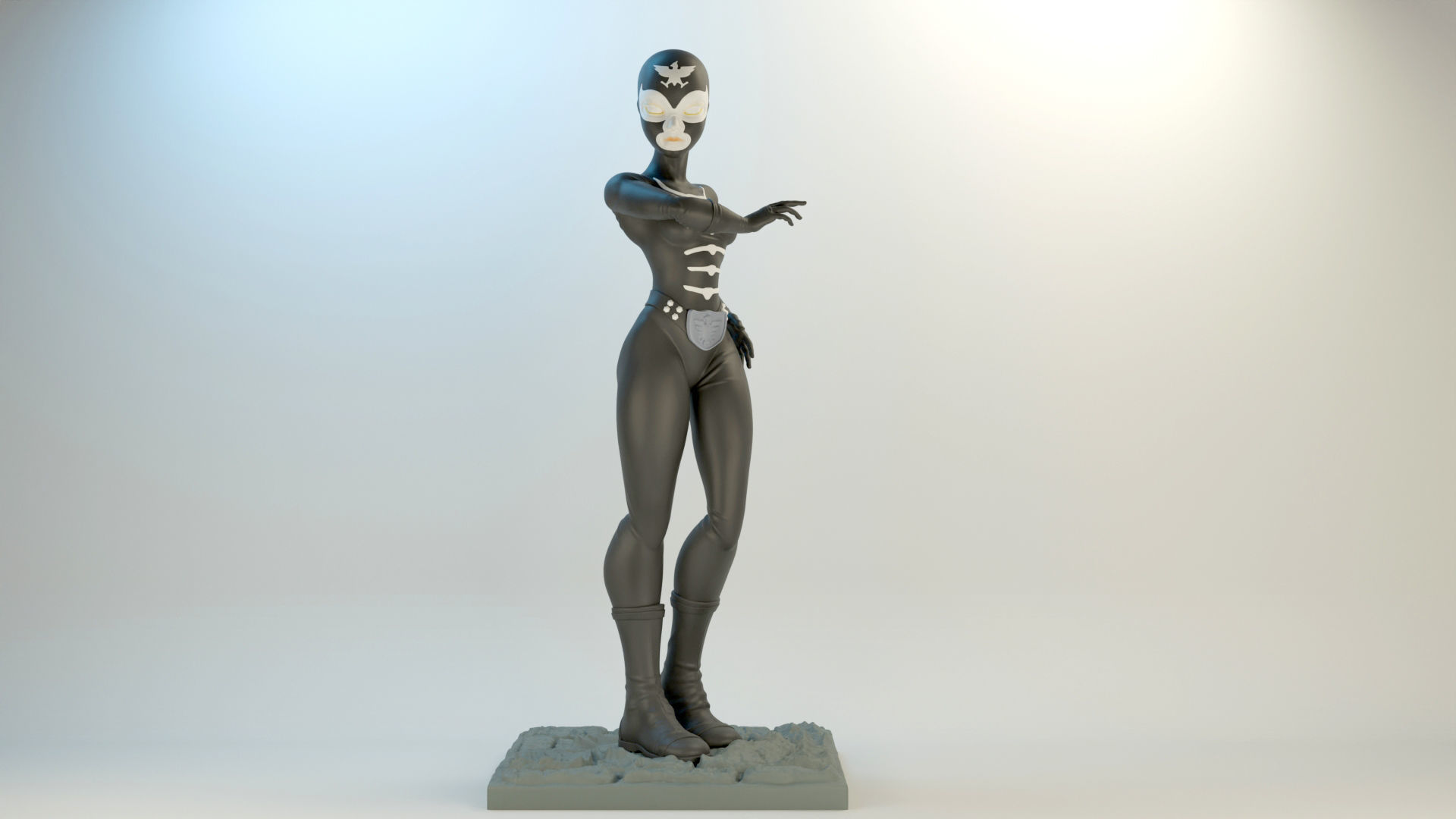 Shocker Combatman SET 4 Action 1 Chibi style 3D Model Collection_8