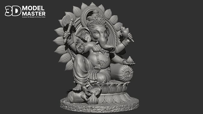 Lord Ganesha Idol Ganapati  Vinayaka  Ganpati  Pillaiyar  3D print model