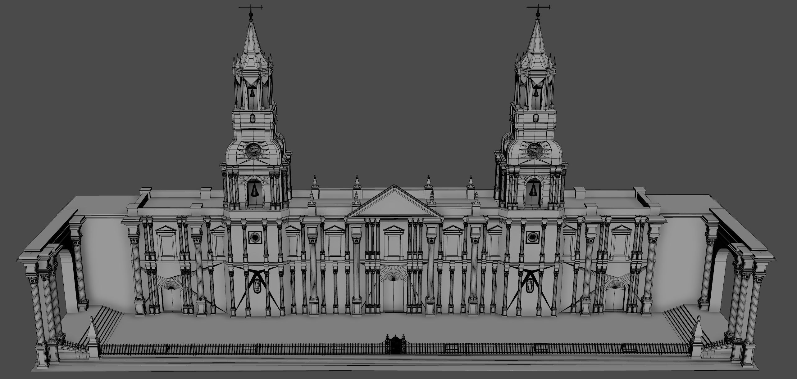  Cathedral of Arequipa 3D model_14