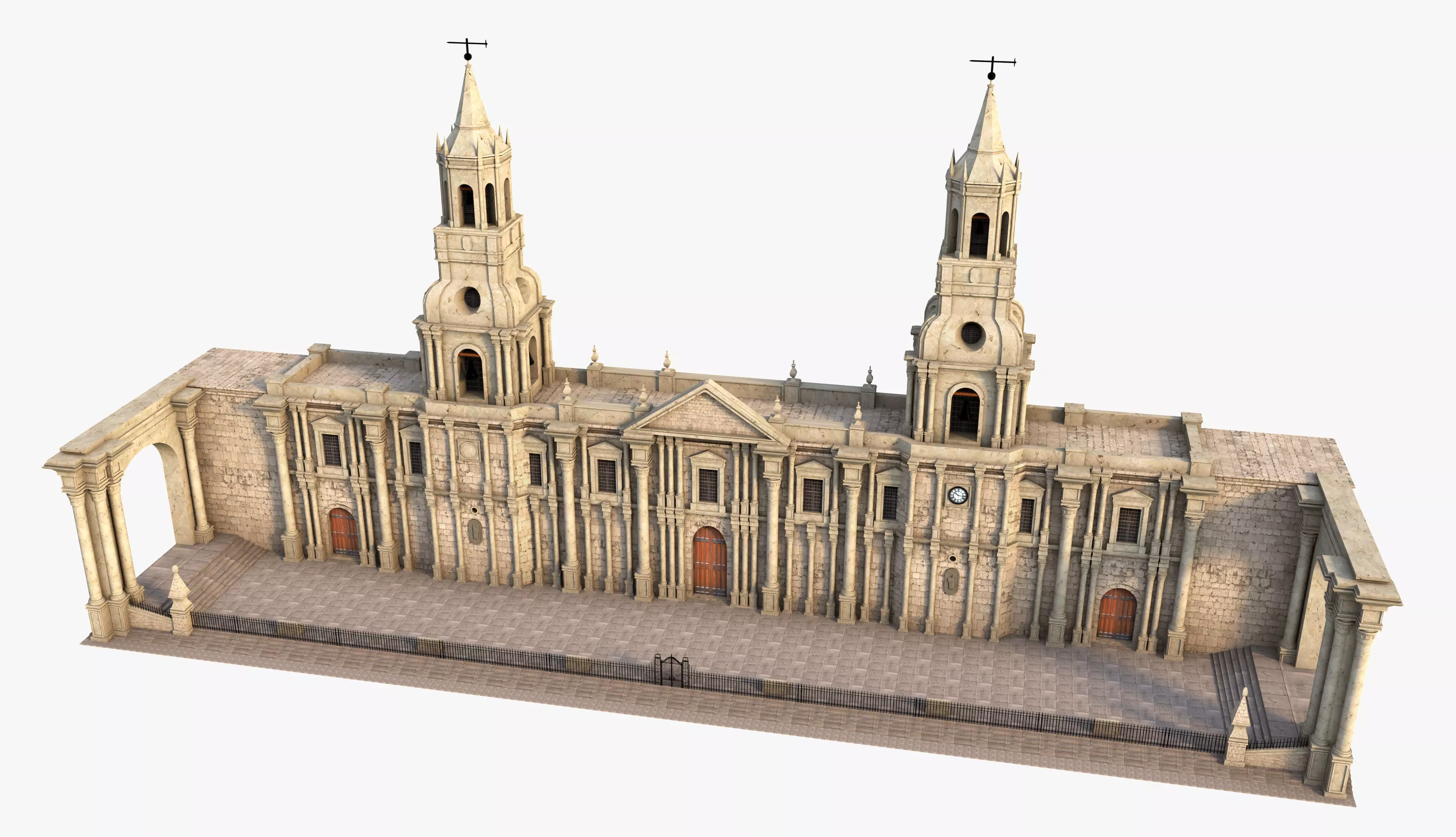  Cathedral of Arequipa 3D model_0