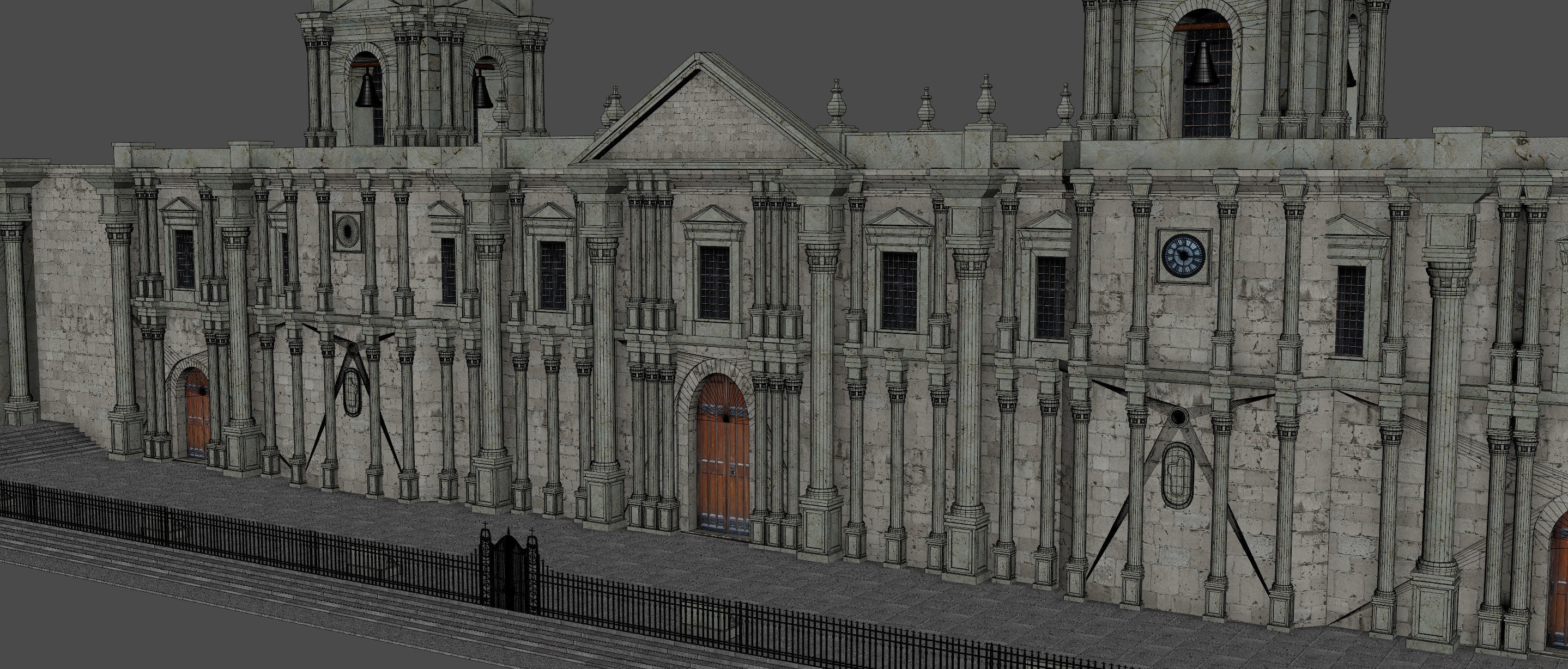  Cathedral of Arequipa 3D model_5