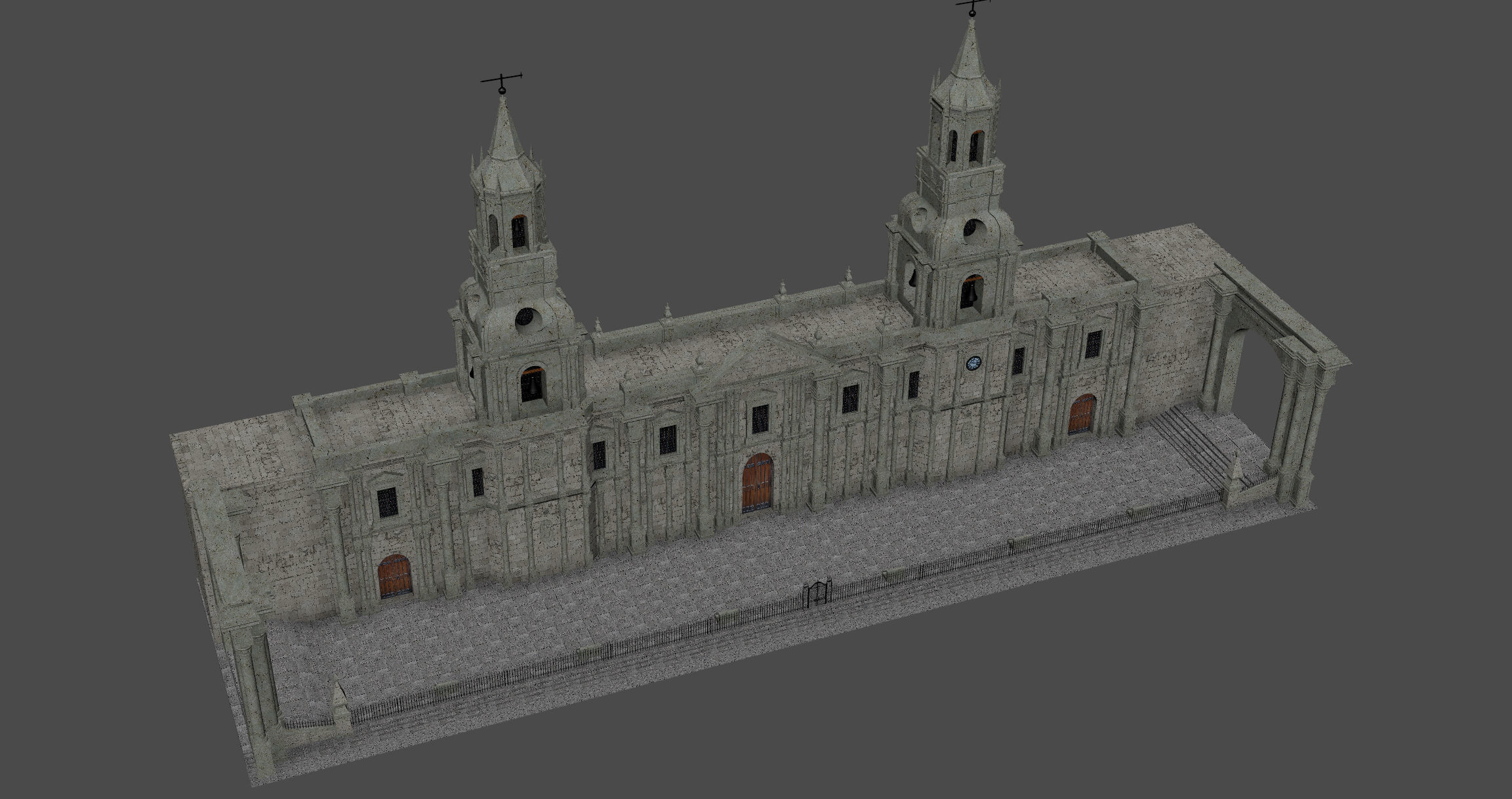  Cathedral of Arequipa 3D model_7