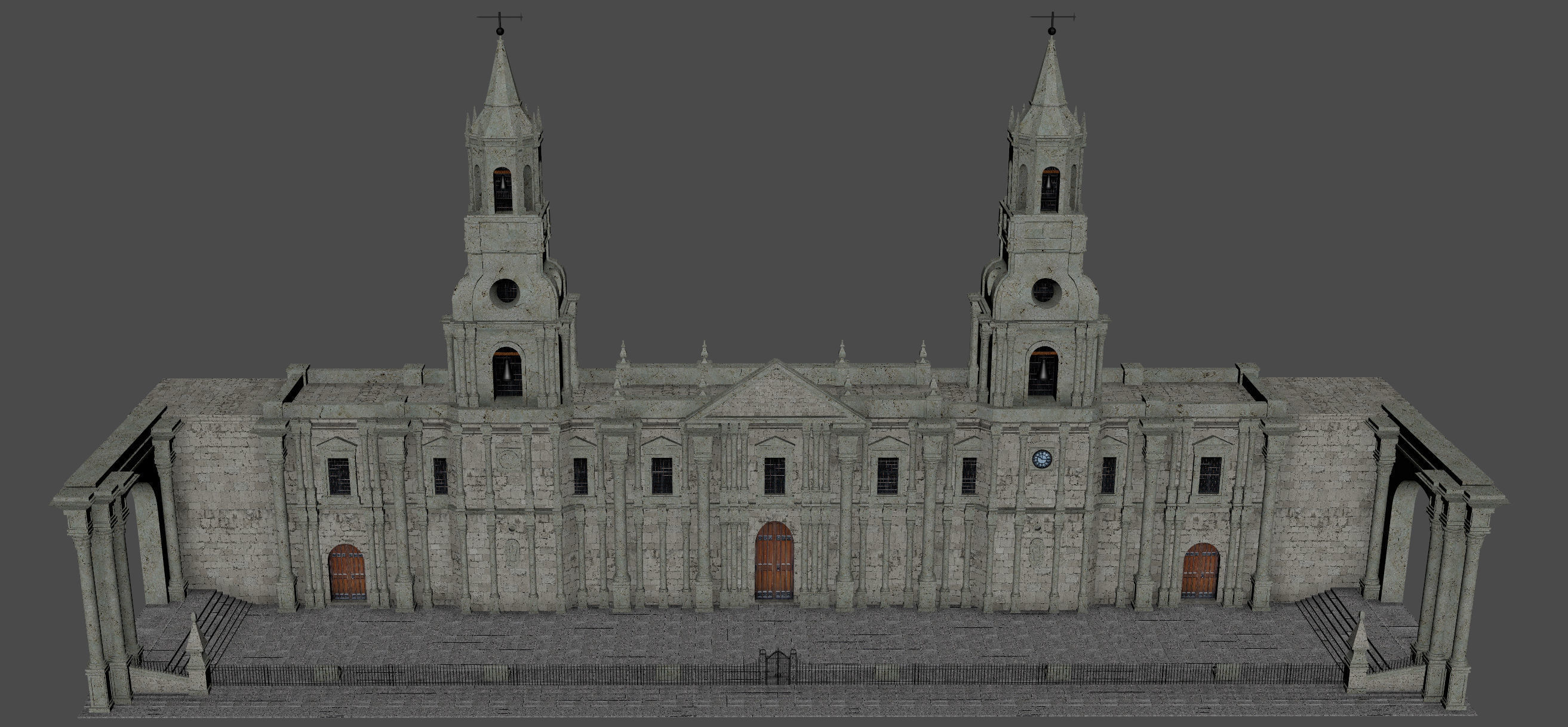  Cathedral of Arequipa 3D model_12
