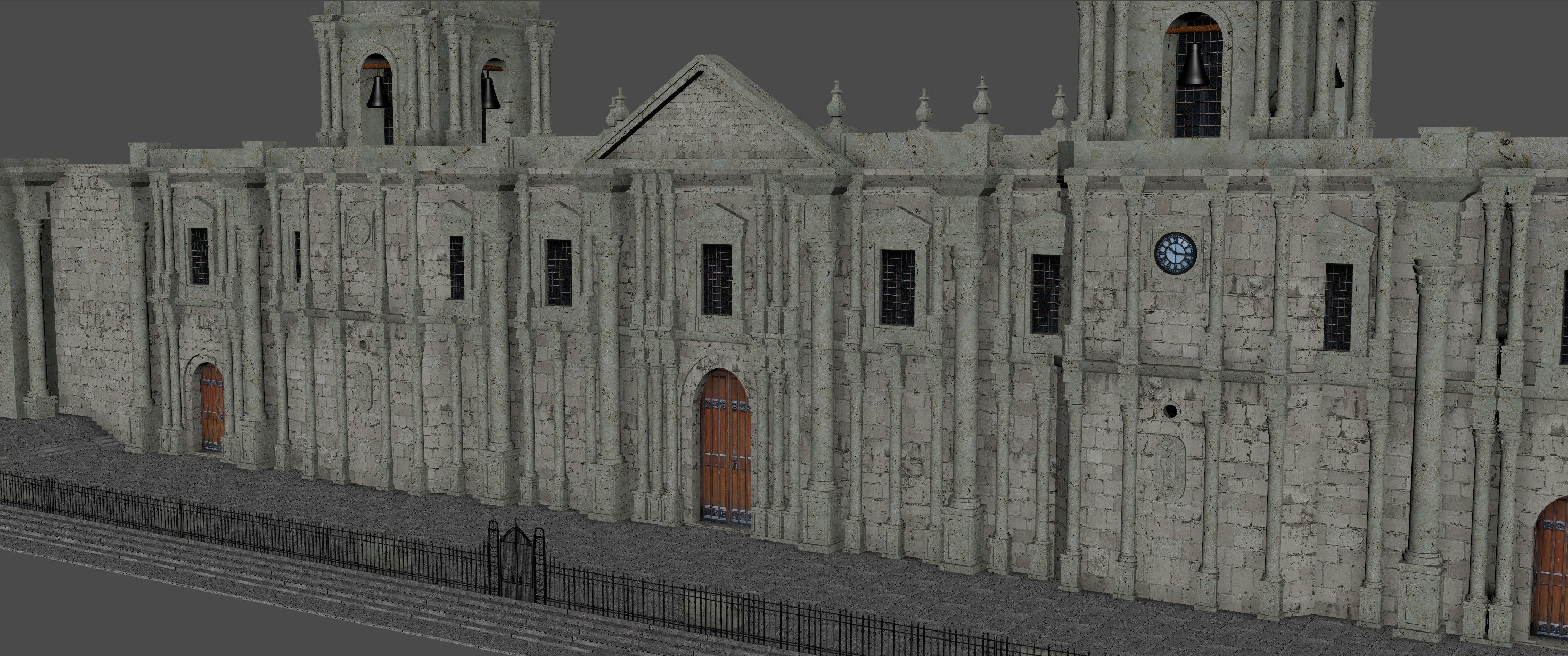  Cathedral of Arequipa 3D model_4