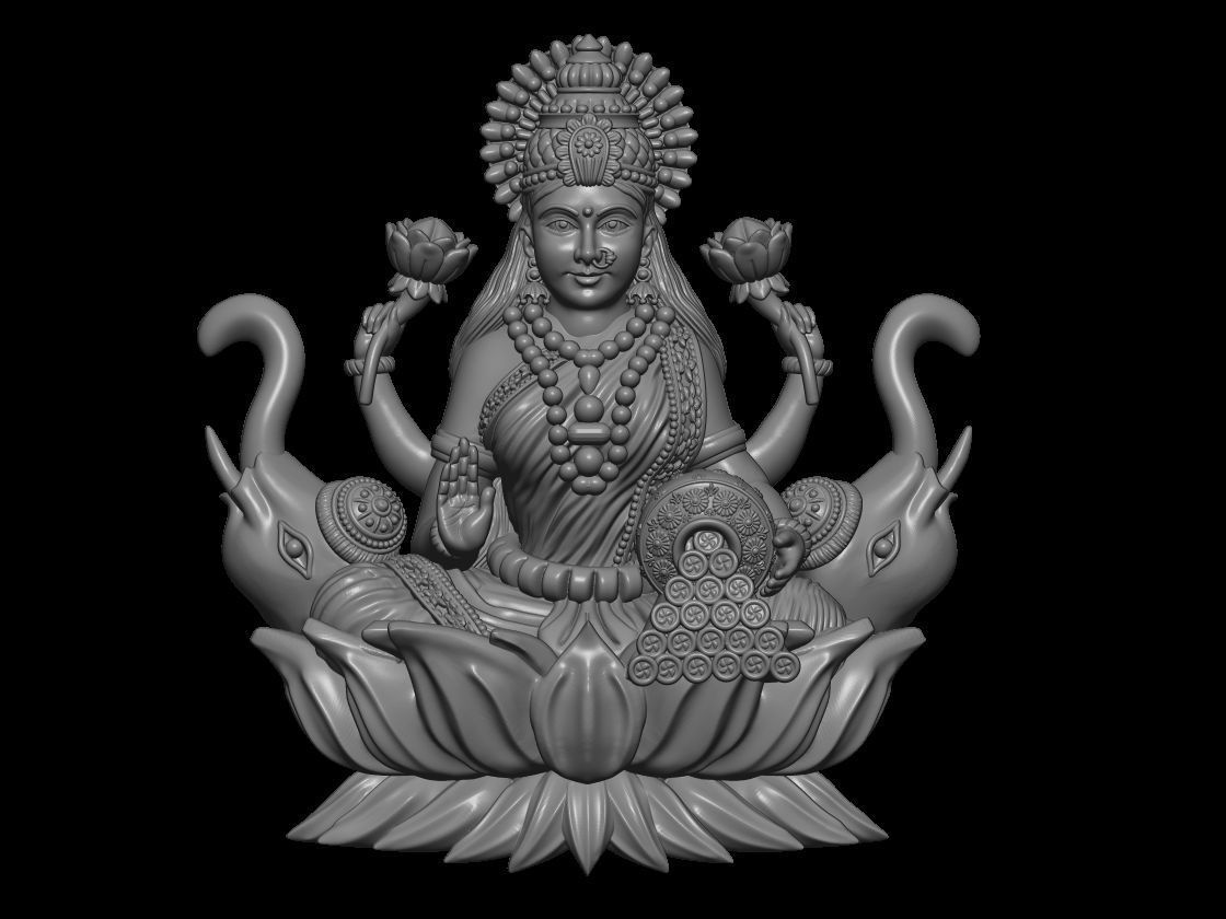 LAXMI  3D print model_33
