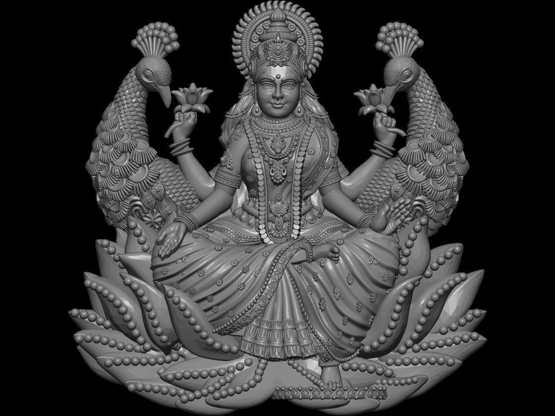 LAXMI  3D print model_31