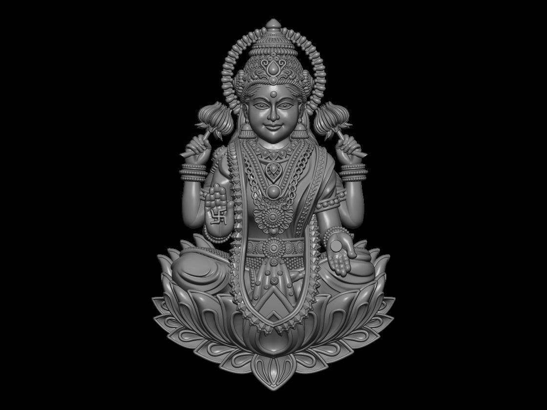 LAXMI  3D print model_6
