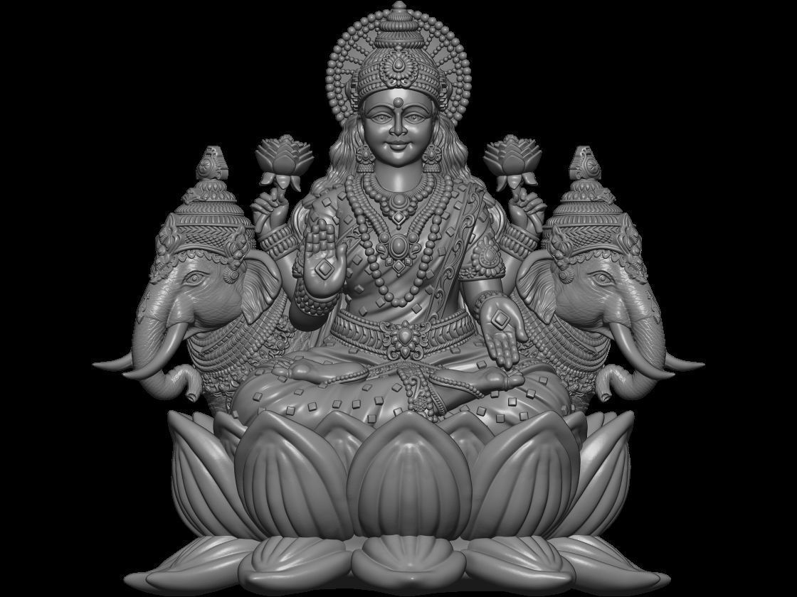 LAXMI  3D print model_10