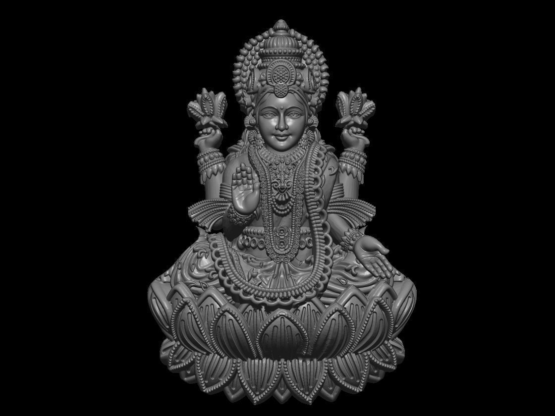 LAXMI  3D print model_13