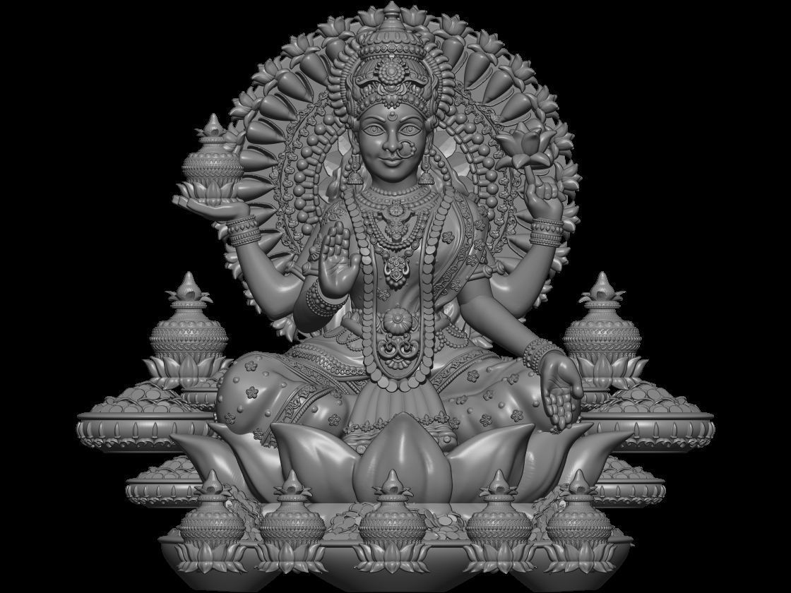 LAXMI  3D print model_35