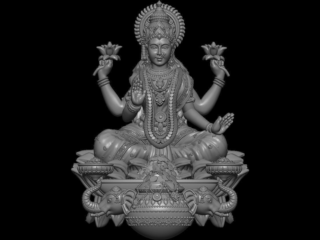LAXMI  3D print model_17