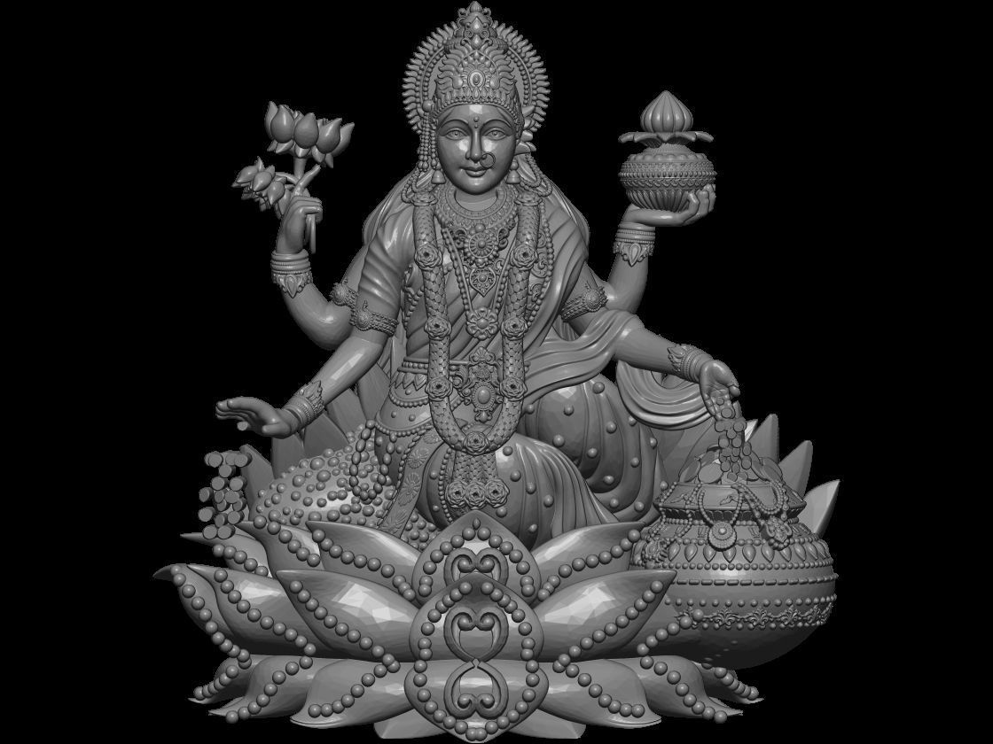 LAXMI  3D print model_5