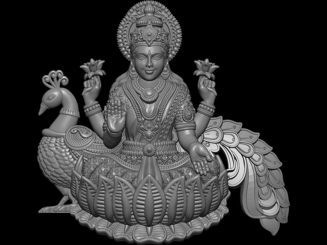 LAXMI  3D print model_12
