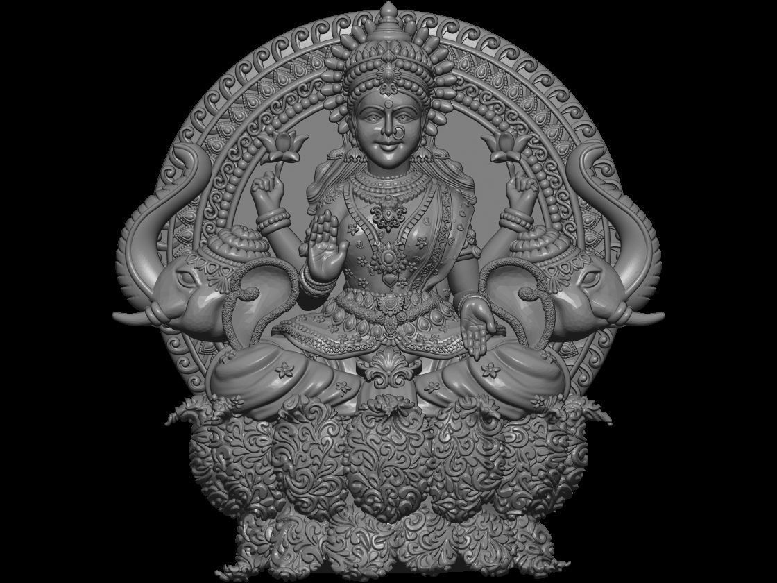 LAXMI  3D print model_45