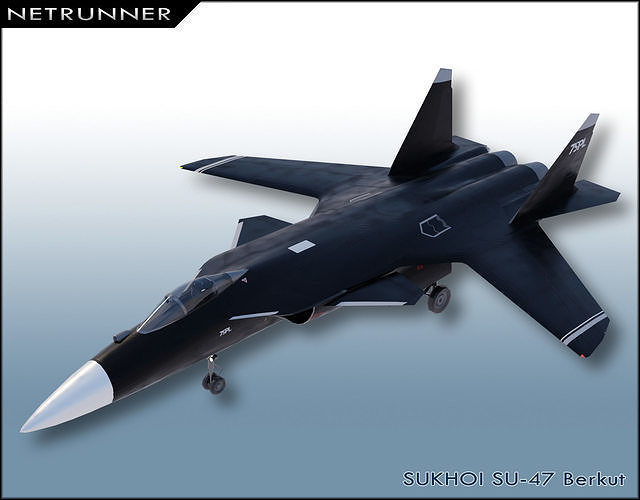 Sukhoi SU-47 Berkut Low-poly 3D model