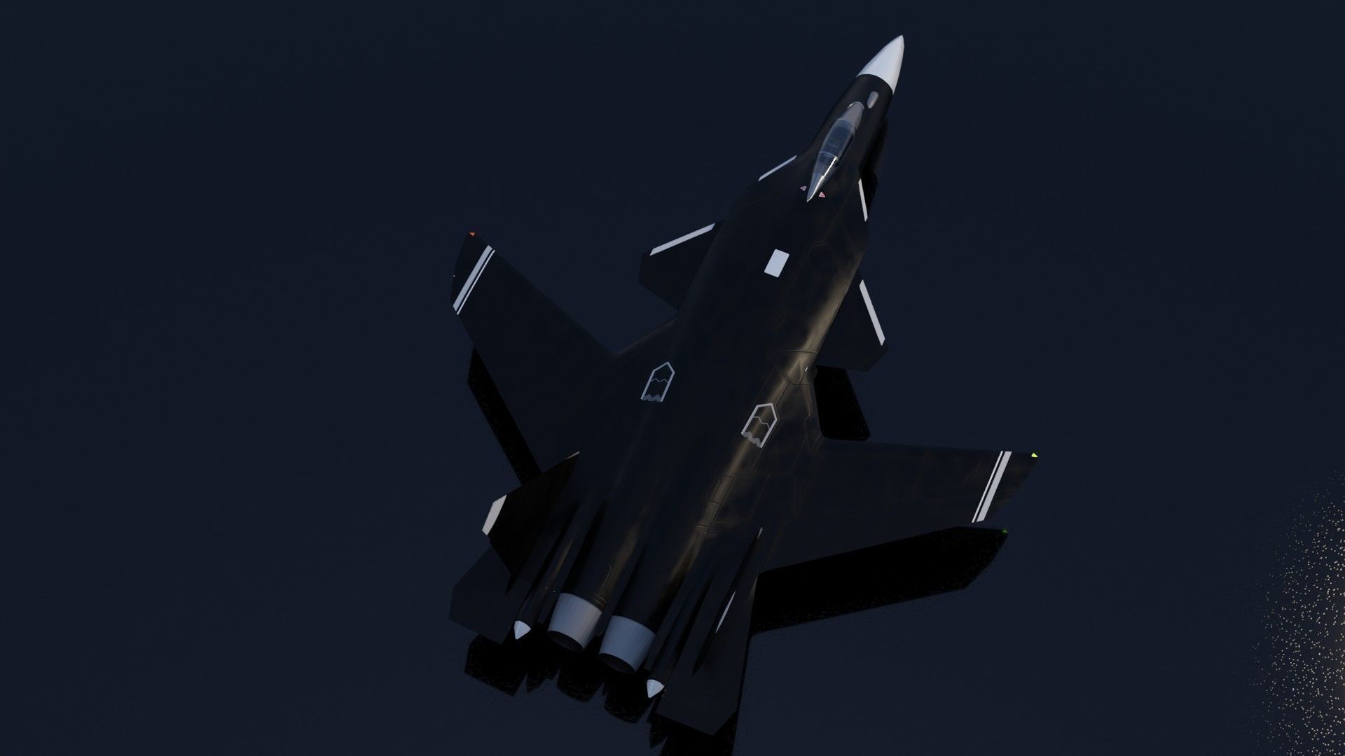 Sukhoi SU-47 Berkut Low-poly 3D model_6