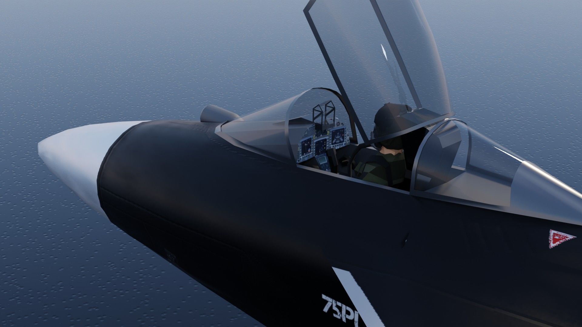 Sukhoi SU-47 Berkut Low-poly 3D model_19