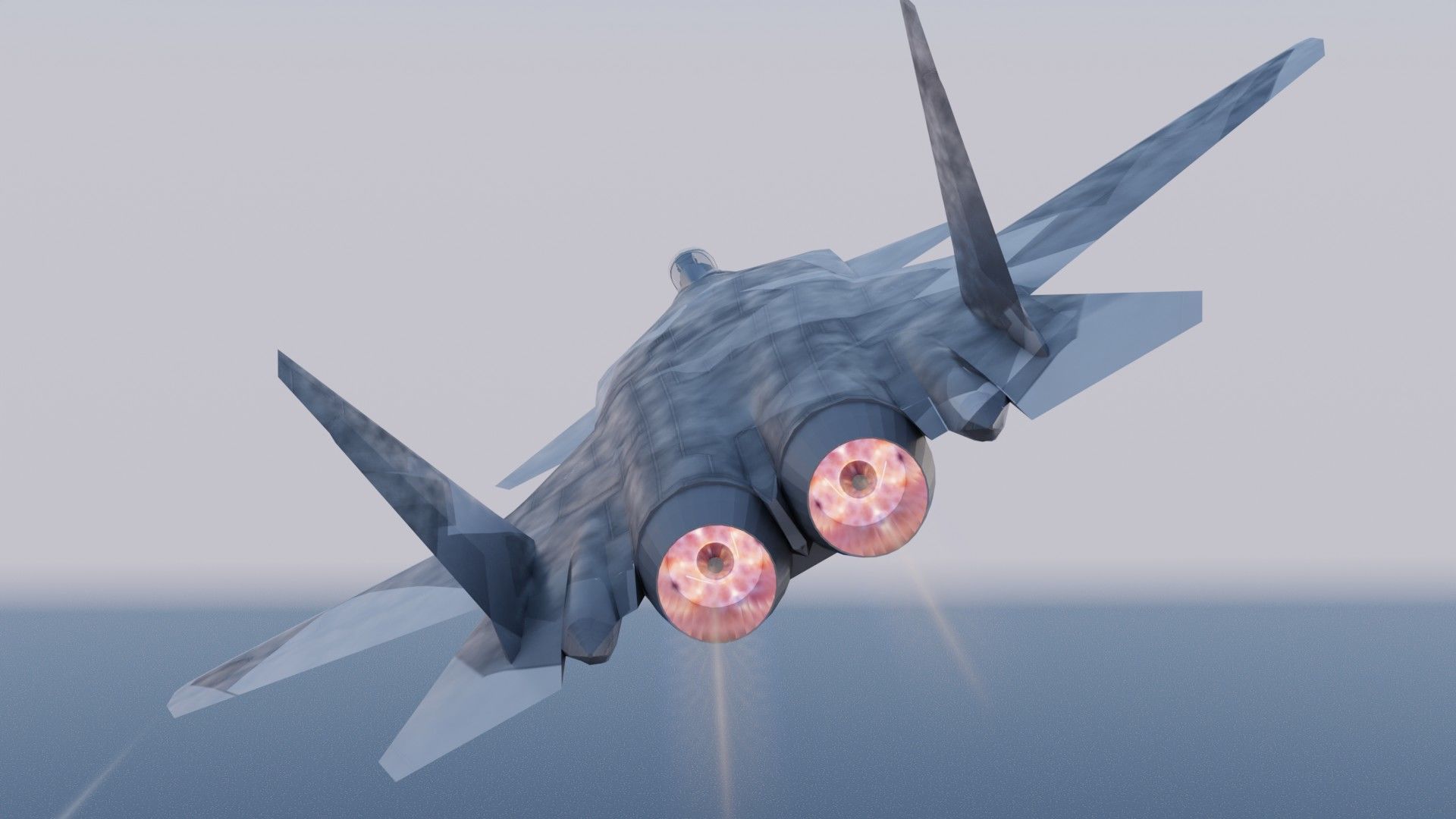 Sukhoi SU-47 Berkut Low-poly 3D model_20