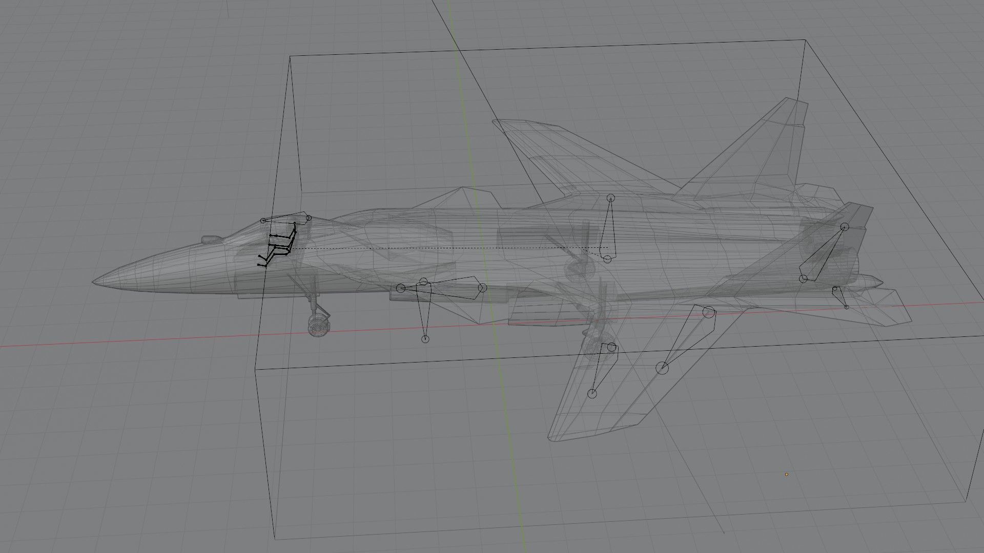 Sukhoi SU-47 Berkut Low-poly 3D model_3