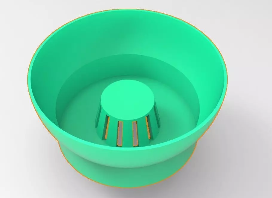 SIMPLE 3D PRINT MODEL - FRUIT WASHER Free 3D model