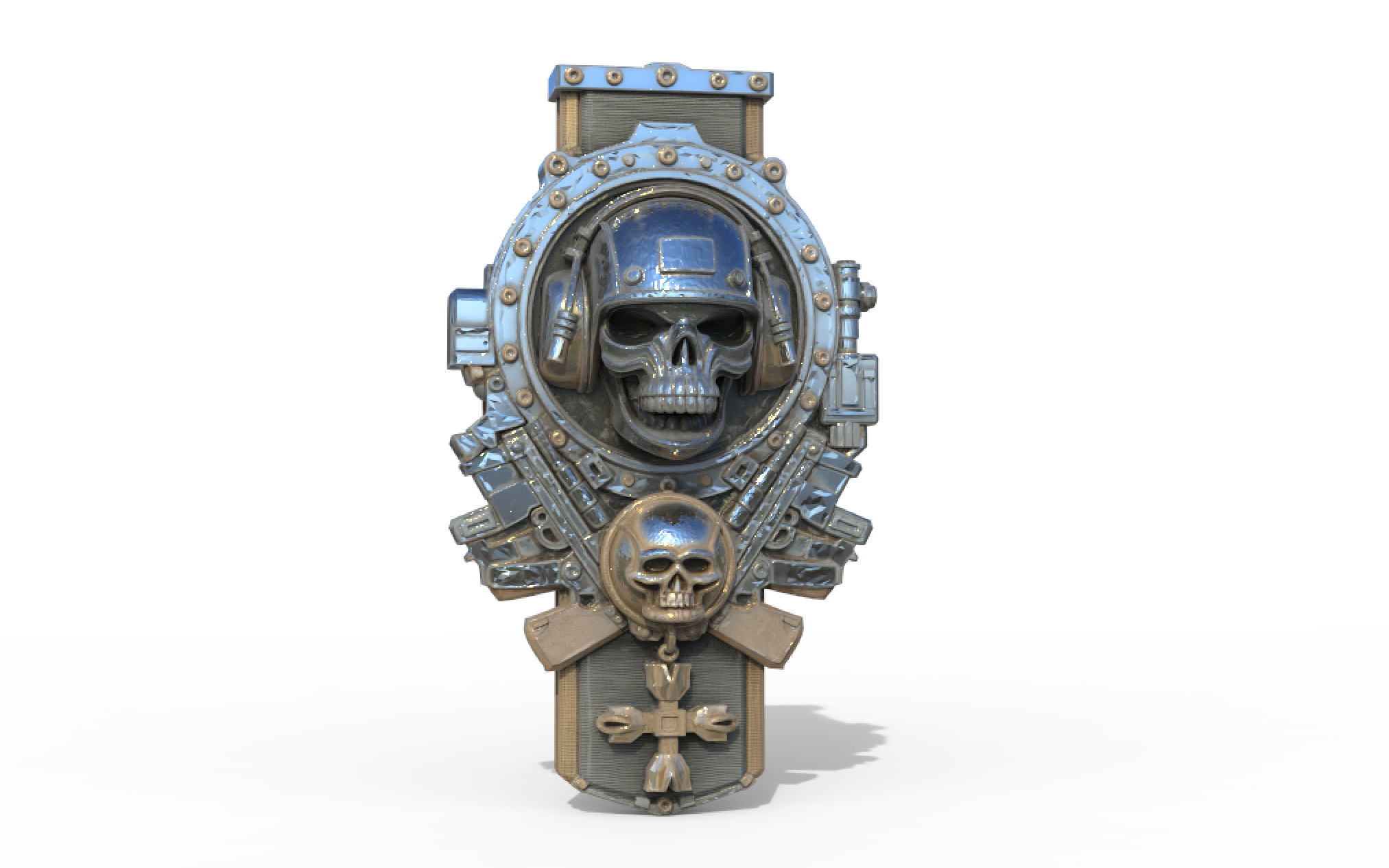 Iron - Skull Emblem 3D model_1