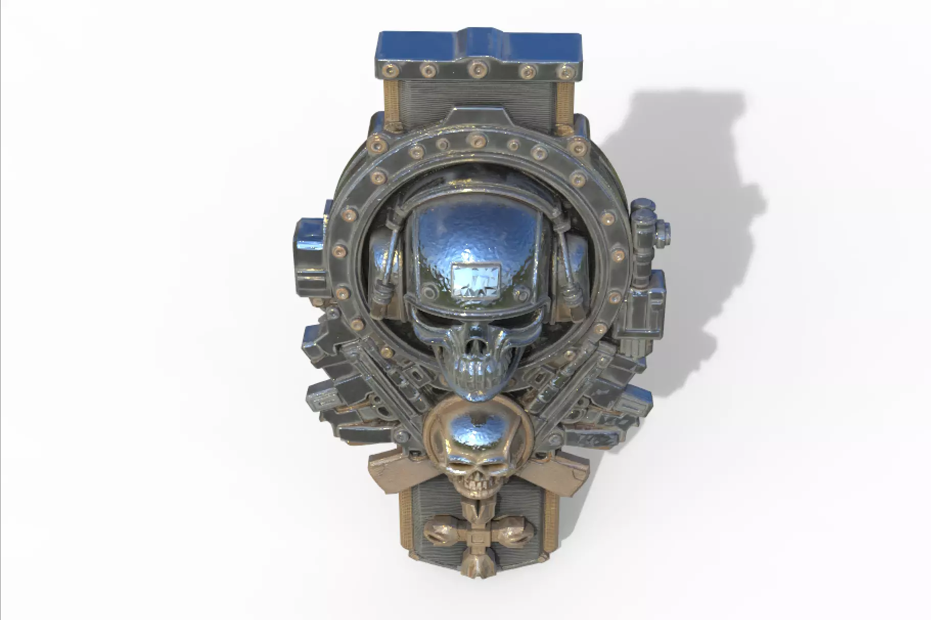 Iron - Skull Emblem 3D model_0