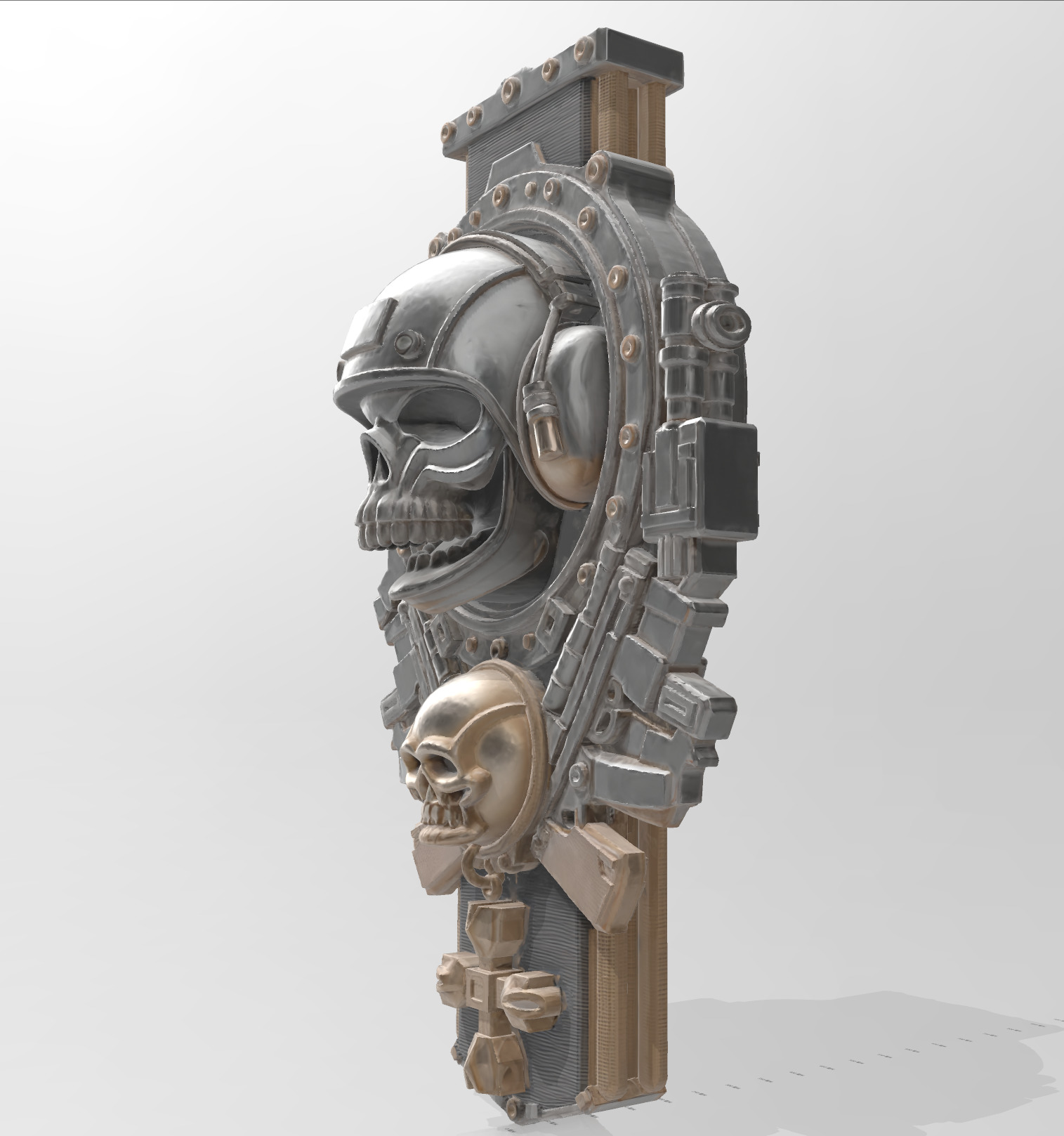 Iron - Skull Emblem 3D model_4