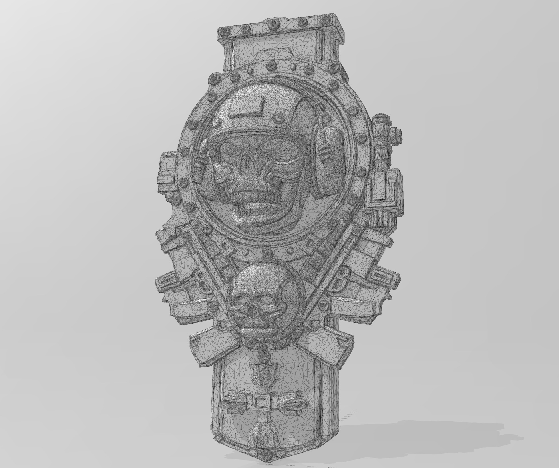 Iron - Skull Emblem 3D model_7