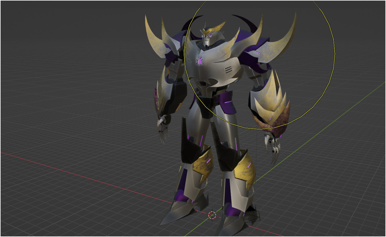Megatron TFP Low-poly 3D model_5