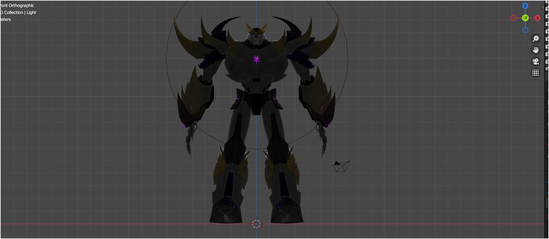 Megatron TFP Low-poly 3D model_8