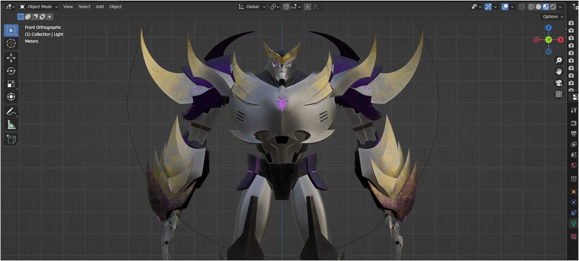 Megatron TFP Low-poly 3D model_9