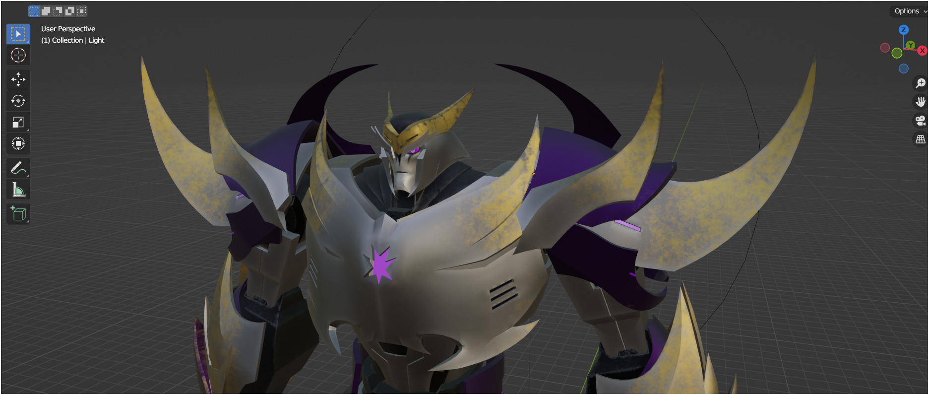 Megatron TFP Low-poly 3D model_4