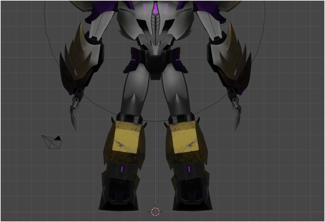 Megatron TFP Low-poly 3D model_7