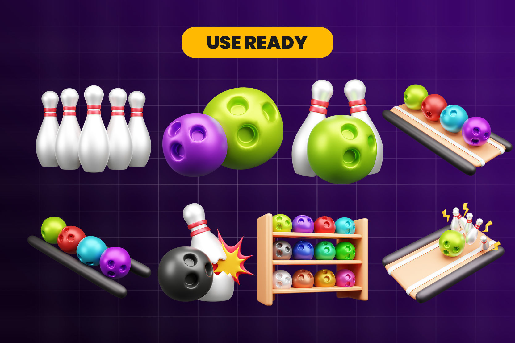 Sports Equipments 3d Icon Pack 3D model_2