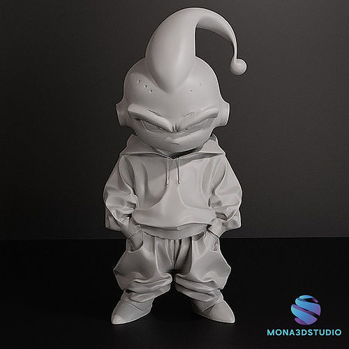 Majin Buu in Streetwear - 3D Printable Model - Pre-Supported   3D print model