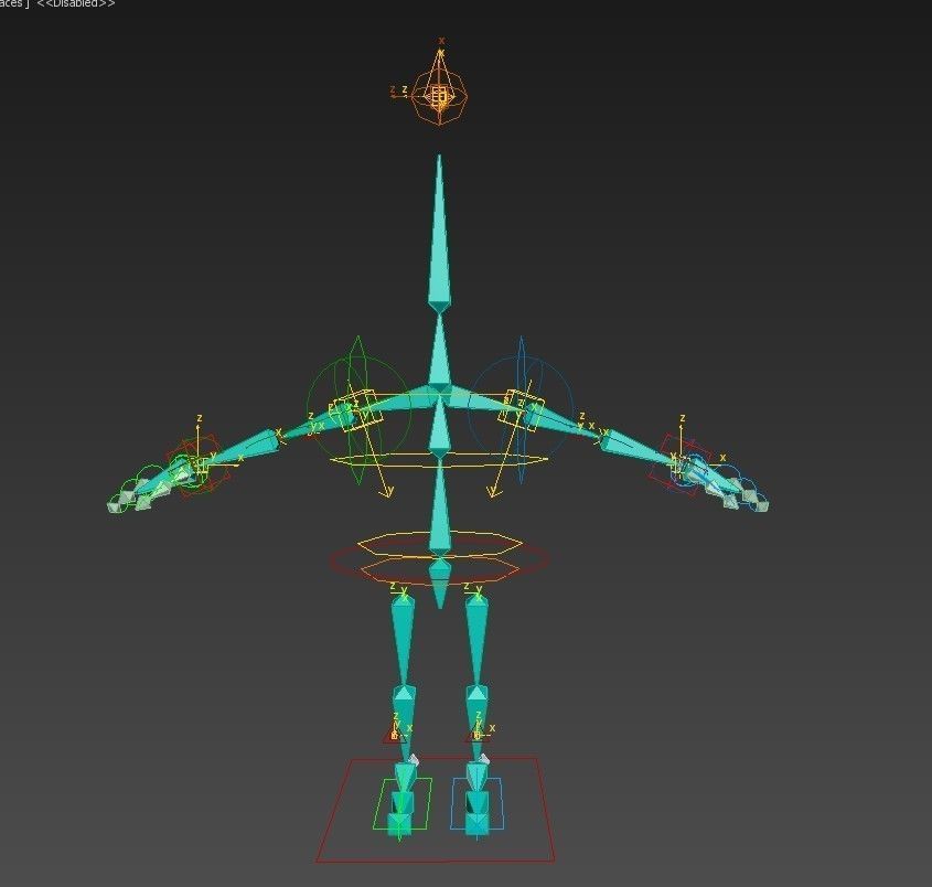 Boxer Fighter Low-poly 3D model_16