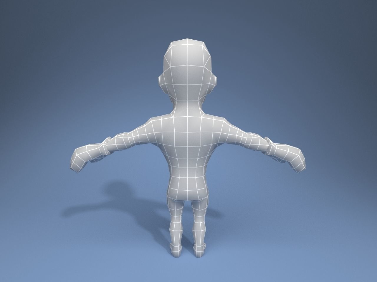 Boxer Fighter Low-poly 3D model_12