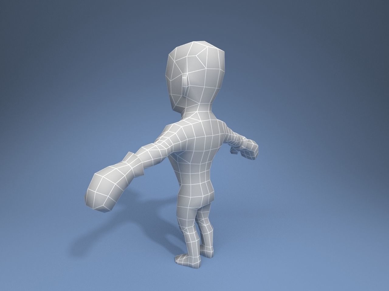 Boxer Fighter Low-poly 3D model_11