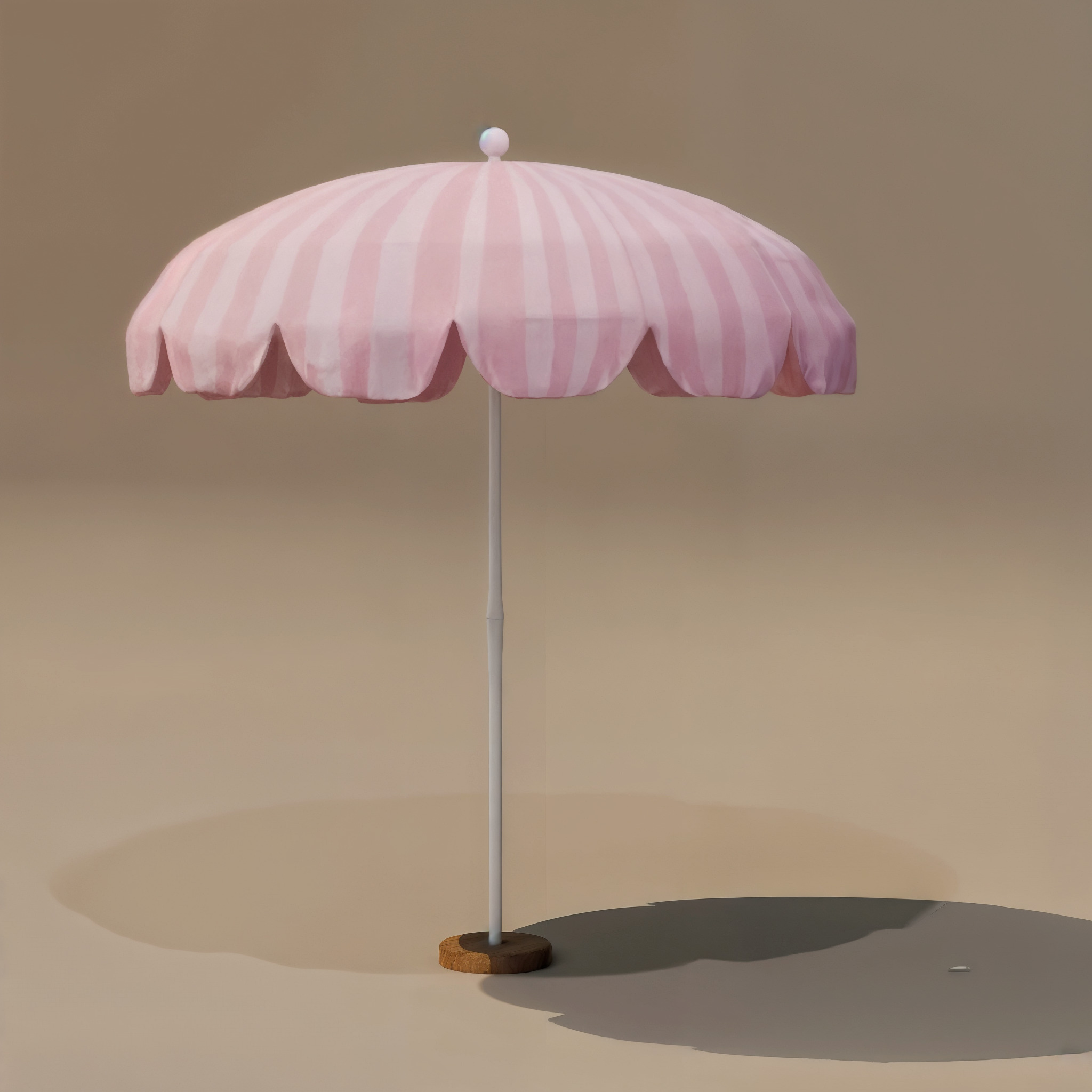 beach chair and umbrella 3D model_16