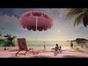 beach chair and umbrella 3D model_1
