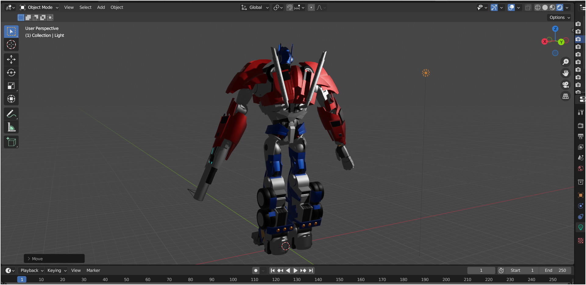 Optimus Prime TFP Low-poly 3D model_8