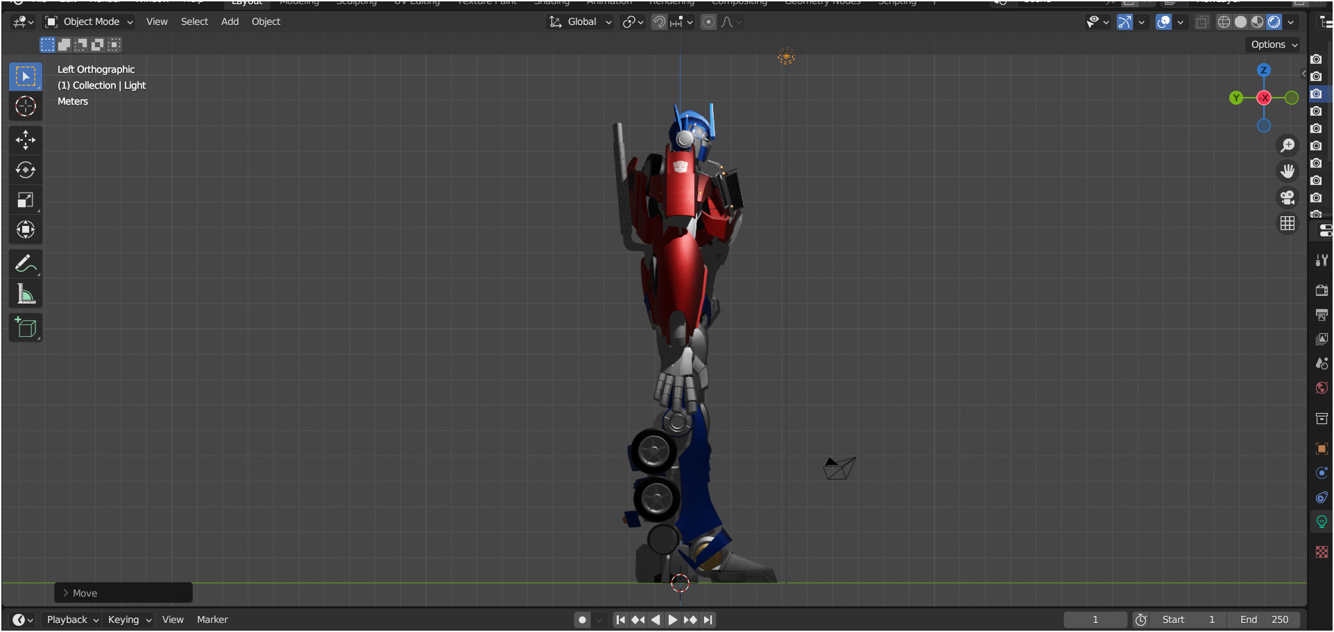 Optimus Prime TFP Low-poly 3D model_6