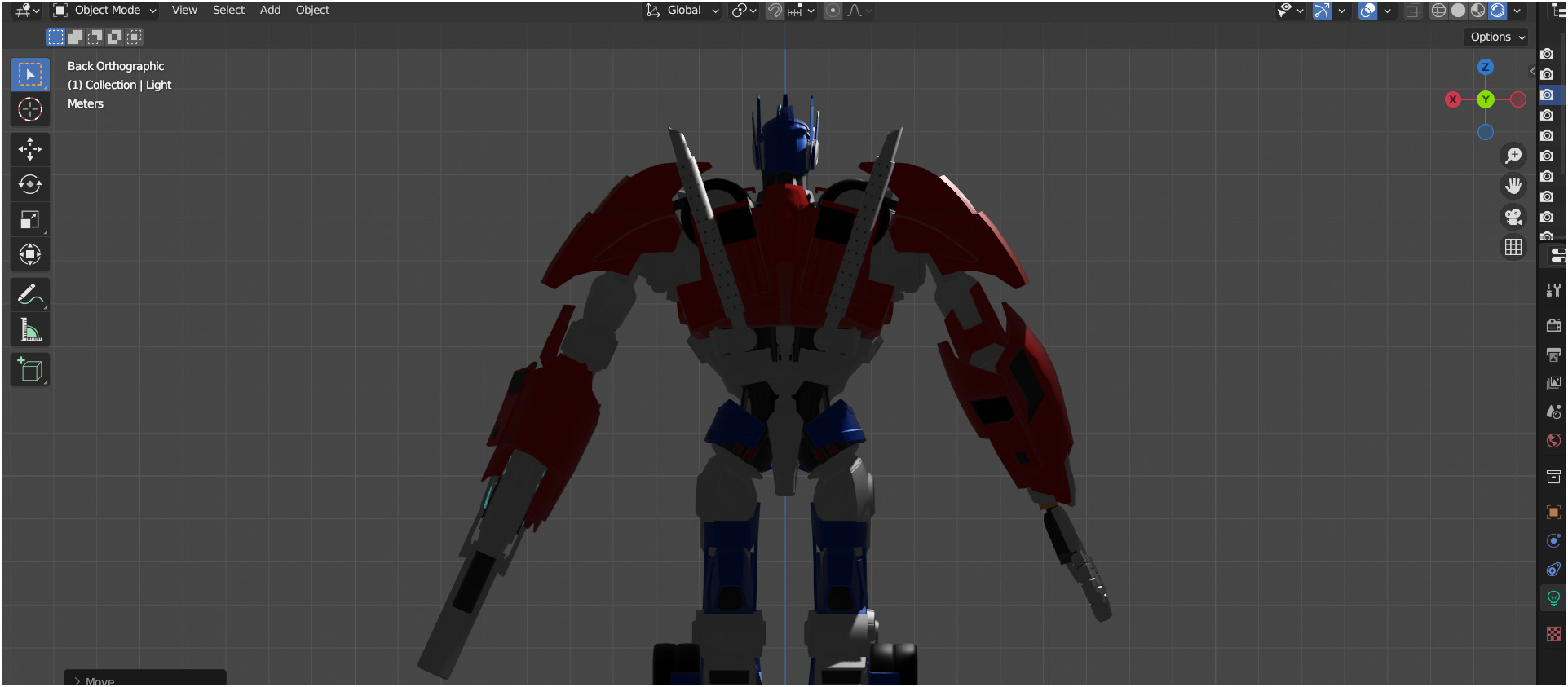 Optimus Prime TFP Low-poly 3D model_5