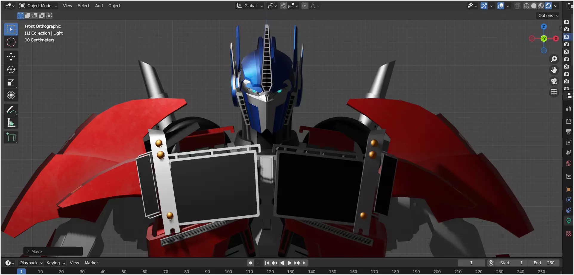 Optimus Prime TFP Low-poly 3D model_0
