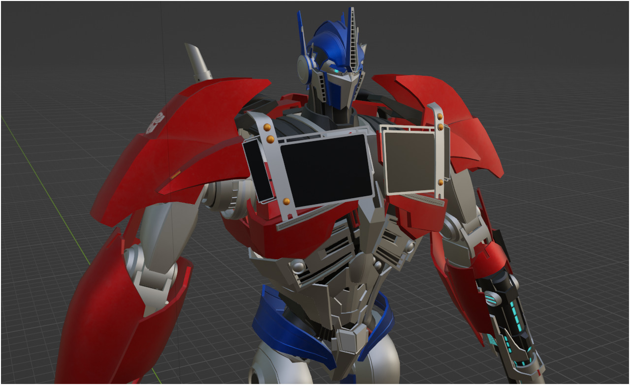 Optimus Prime TFP Low-poly 3D model_14