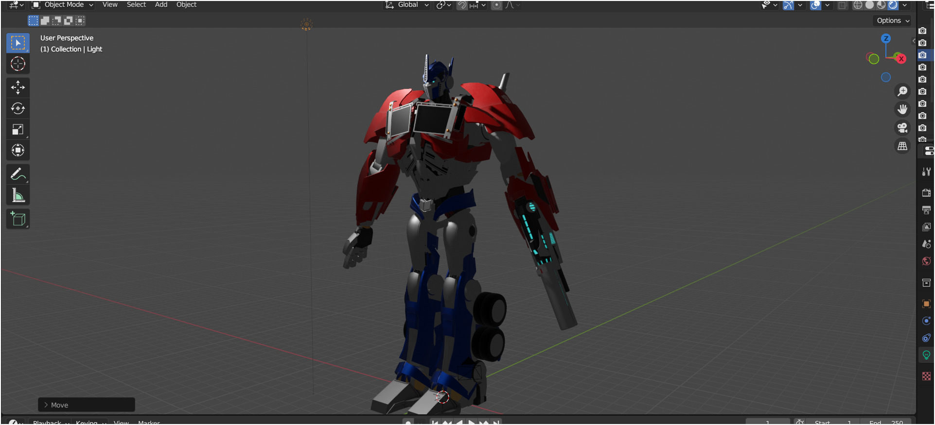 Optimus Prime TFP Low-poly 3D model_4