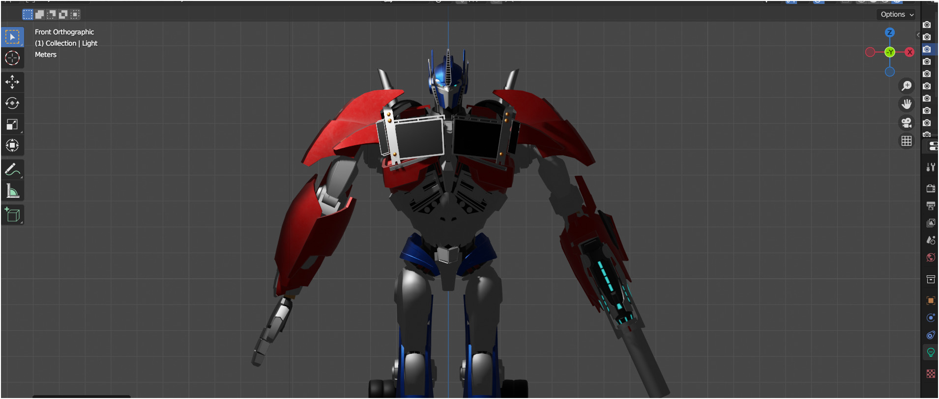 Optimus Prime TFP Low-poly 3D model_2