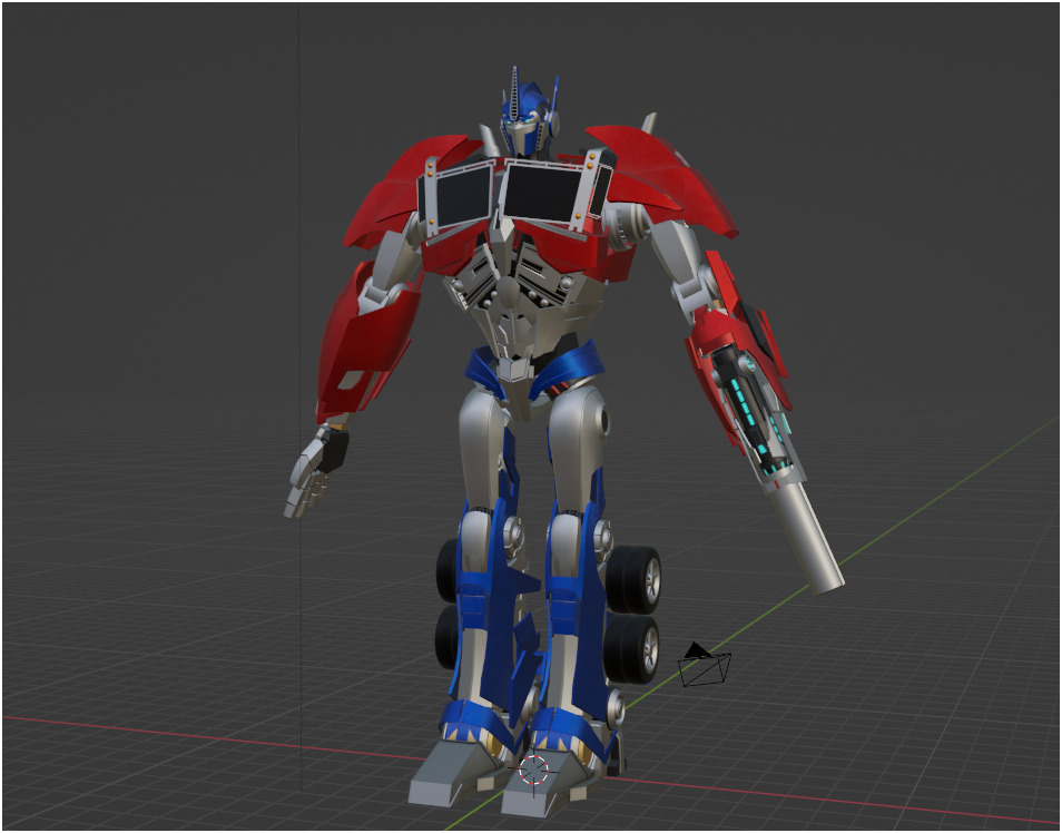 Optimus Prime TFP Low-poly 3D model_12